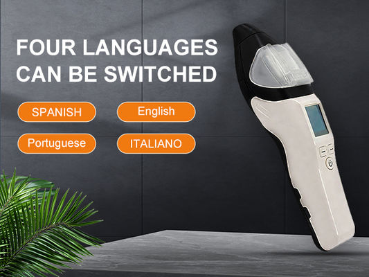 AT7000 Rapid Screen Breathalyzer Quick Fuel Cell Sensor with LCD Screen Pre-Employment Gas Analyzer Tester for Alcohol Screening