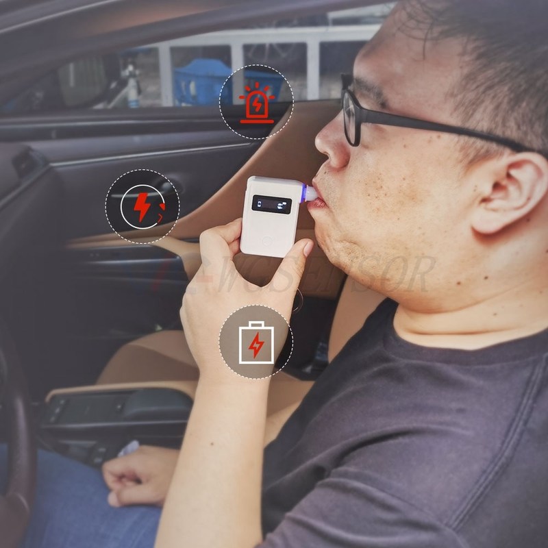 Japan OEM/ODM WG800 Driving Essentials Parking with Backlight Breathalyzer Gadget Digital Breath Alcohol Tester(WG800)