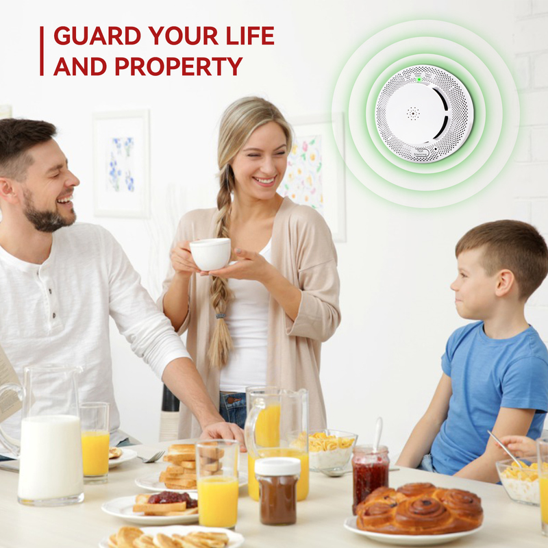 UL Tuya Temperature Smoke Detector Kitchen Safe CO Fire Alarm System Alarm Sensor