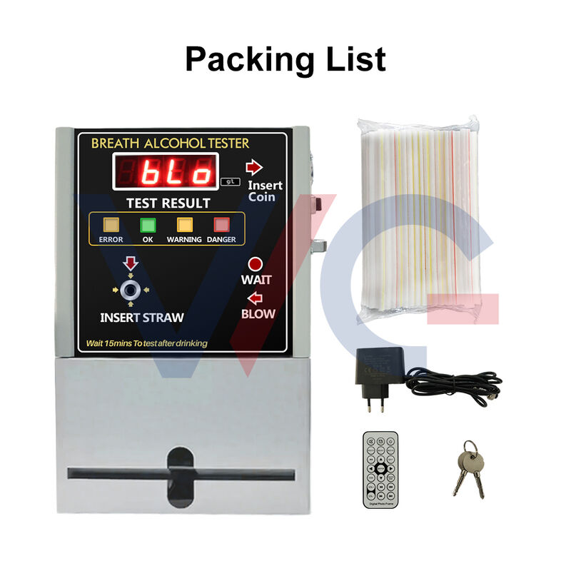 In Stock Coin-Operated Breathalyzer Gas Analyzers OEM and ODM Alcohol Detector for Bar and Public Places